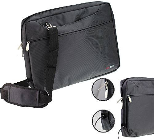 NavitechBlack Carry Case/Cover Bag Compatible with The Portable DVD Players Including The DDAUTO DDA10D 10.1 INCH