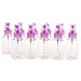 SODIAL(R) 10 pcs 50ml Spray Bottle Empty Plastic Makeup Atomizer Container Pump Transparent + light purple