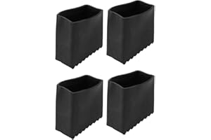 HOUSOUTIL 4Pcs Non Slip Step Ladder Feet Rubber Pads Covers, Step Ladder Feet Foot Mat Extension Step Ladder Cushion Cover Security Bumpers Replacement Kit