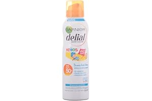 GARNIER DELIAL Niños Sensitive Advanced Spray Protector Solar Anti-Arena para Pieles Claras, Sensibles, Alta Protección IP50+ - 150 ml