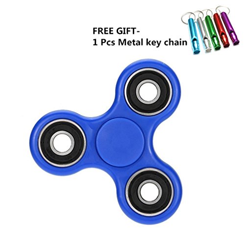 Tri Fidget Hand Spinner Toy Stress Reducer, Hybrid Ceramic Bearing Non-3D Printed Fidget Spinner for Autism and ADHD Kids/Adult Funny Anti Stress Toys (Blue) Tri Fidget Hand Spinner Toy Stress Reducer, Hybrid Ceramic Bearing Non-3D Printed Fidget Spinner for Autism and ADHD Kids/Adult Funny Anti Stress Toys (Blue)