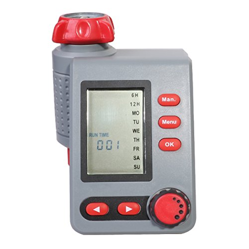 Aqualin Water Timer with Solenoid Valve Digital Irrigation Timer Garden