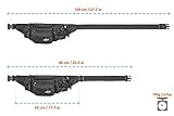 Bauchtasche / Gürteltasche / Hüfttasche für Herren schwarz, groß mit 7 Fächern von Globeproof® - 4