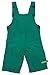 loud + proud Unisex Baby 471 Full Dungarees, Green (forest Fo), 3-6 Months (Manufacturer size: 62/68)