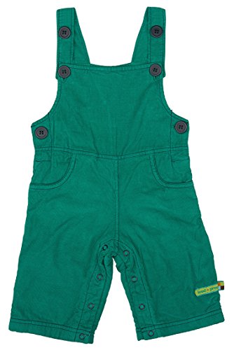 loud + proud Unisex Baby 471 Full Dungarees, Green (forest Fo), 3-6 Months (Manufacturer size: 62/68)