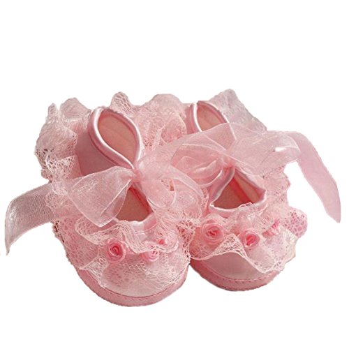 Itaar Cute Non-Slip Newborn Shoes Baby Girl Toddler Cloth Shoes With Beautiful Lace