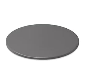 Weber Pierre de cuisson - Grand (Ø 36cm), cordiérite vitrifiée, chauffe rapide et distribution de chaleur, tous barbecues (charbon Ø 37cm et +, gaz, pellets, électrique) - Noir (18412)