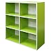 Produktbild Absolute Deal 3-Tier-Bücherregal Display Ablagen Stauraum, Holz, Grün, 80 x 30 x 90 cm