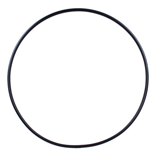 Hoopomania® pieza bruta para Hula Hoop, PE 25 mm, NEGRO, Ø 100 cm