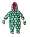 Toby Tiger Baby Girl's Peaflower Snowsuit All-In-One Green/ Pink/ White 0 - 3 Months