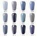 CLAVUZ Soak Off Gray Gel Nail Polish UV LED Nail Lacquer Salon Beauty Manicure Nail Art 8ml #001