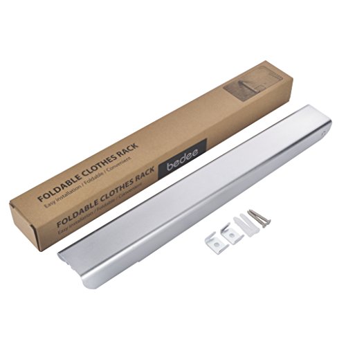 Bedee Klappbar Kleiderhaken Stabil Aluminum Edelstahl Wand-Kleiderständer Anti-rost Garderobenhaken für Wohnzimmer, Bad, Schlafzimmer, Büro, Einfach zu installieren - 7