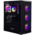 SNO Gaming PC, Intel i5-12400F, 16GB DDR4 RAM, NVIDIA RTX 4060 8GB GPU, 1TB NVMe SSD, 650W PSU, Air CPU Cooler RGB, 4 ARGB Fans, Black Case, H610M Motherboard, Windows 10 (Upgraded)