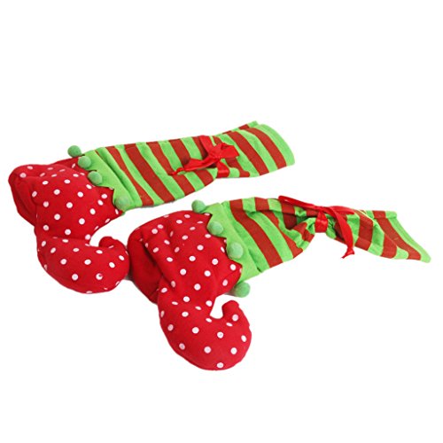 Pair Weihnacht Stischbein Umfasst Elf Elfe Füßen Schuhen Beine Party Dekorationen - 3