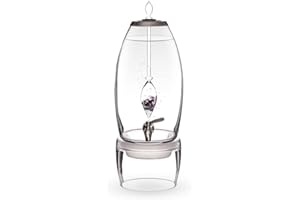 ‎VITAJUWEL VitaJuwel Grande Guardian | Wasserspender mit Schwarzer Turmalin (Schörl), Amethyst & Bergkristall für Resilienz, Schutz & Klarheit