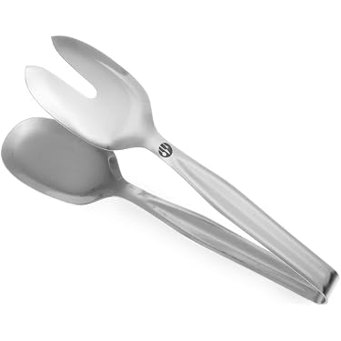 Set Di 3 Mini Pinze In Silicone HINMAY – 17,7 Cm, Punte Morbide, Resistenti Al Calore (480°F), Per Insalate E Antipasti, Colore Bianco