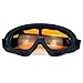 Produktbild Skibrille Anti-Fog Spiegelgläser Snowboard Schneebrille für Herren Damen Jugend-Schwarzer Rahmen orange Scheiben