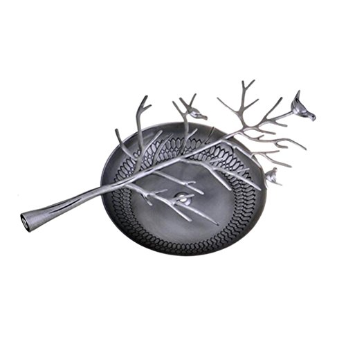 OULII-Jewelry-Tree-Display-Organizer-Stand-Holder-pour-pendentif-Collier-Ring-Black