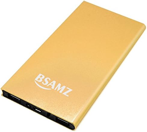 Universal Power Bank Charger,15000mah Double USB with LED Battery Charger,Ultra Slim Fashionable Portable Mobile Phone Charger for iPhone Samsung Galaxy HTC and Most Smart Phones(Gold)