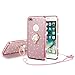 Price comparison product image UEEBAI Case For iPhone 7 Plus iPhone 8 Plus, Glitter Soft TPU Case with Shining Diamond 360 Degree Rotatable Ring Kickstand Ultra Slim Shockproof with Lanyard for iPhone 7 Plus/ 8 Plus - Rose Gold