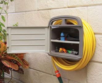 Tec Hit 390245 Wandhalterung für Gartenschlauch für 45 m der Röhre mit Schrank Aufbewahrung - 2