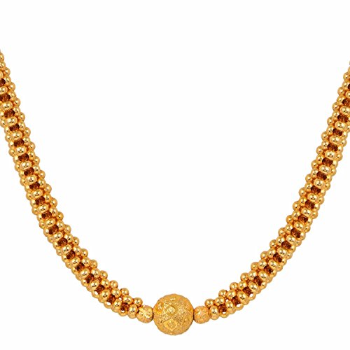 Meenaz Jewellery Gold Plated Traditional Maharashtrian Thushi Necklace Jewellery for Girls and Women-THUSHI-105 RS.250 (93.00% Off) - Amazon
