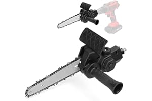 EN7JIOY Taladro eléctrico de 6 pulgadas modificado a accesorio de herramienta de motosierra eléctrica Accesorio de motosierras eléctricas Juego de herramientas de modificación práctica Herramienta de corte