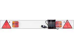 Maypole 4 ft (1.215m) Trailer Lighting Board with 5 M Cable, Plug & Mounting Holes