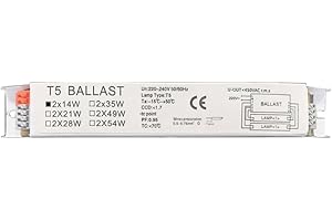 WaTudouYe Ballast Électronique À Large Tension T5 Ballasts De Lampe Fluorescente 220-240V Ballasts À Démarrage À Large Tension Pour Ballast De Remplacement D'usine