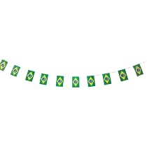 Brasilien Flagge Aufkleber - 4 Stück, Je 5x5 Cm, Vinyl, Wetterfest Für Auto, Motorrad & Mehr
