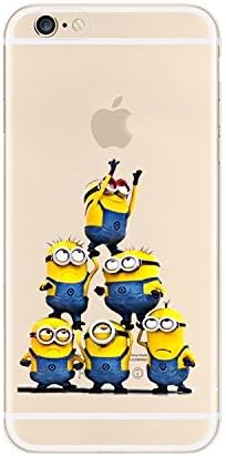 Disney Minions Character Transparent Soft TPU cases for iphone 5/5s ; 5c ; 6/6s ; 6PLUS ; &amp; iphone 7 Soft TPU cases (iphone 5c, 6 MINIONS)
