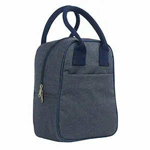 FATMUG Lunch Bag for Office Men and Women- Insulated Tiffin Bag for Kids - Oxford Fabric -Dark Grey