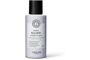 Maria Nila Sheer Silver, Neutraliza los tonos dorados, Los pigmentos violetas aportan un tono frío, 100% vegano y libre de sulfatos/parabenos