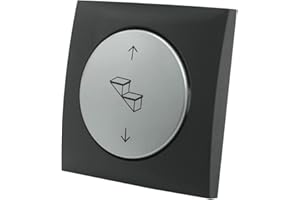 PRO-STYLING DESIGN FOR PERFECTION Pro-Styling Interruptor de 12/24 V + marco de cubierta para escalón Thule Omnistep Single Step autocaravana caravana plata antracita