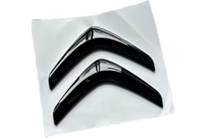 VELOMY Auto Emblème Logo pour Citroen C1 C2 C3 C4 C5 C6 C8, Haute qualité ABS DéCoration D'EmblèMe Avant et Arrière D'Autocollant Armatures de Caisse Logo de Remplacement Accessoiresde Style,B