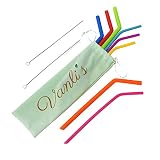 🍹 PERFECTOS PARA NIÑOS - ¡Cada paquete viene con 8 vibrantes colores que sus hijos definitivamente amarán! Sus nuevos popotes de fácil limpieza son 100% libres de BPA y no contienen ningún rastro de toxinas dañinas.
