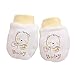 Kolylong® Newborn Baby Boys Girls Infant Soft Cotton Handguard Anti Scratch Mittens Gloves (Yellow)