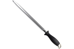 Totiko Acciaino Diamantato 30cm Ovale in Acciaio Inox e Diamante Grana 600, Affilacoltelli Professionale, Affila Coltelli Giapponesi e Professionali, Affilacoltelli da Cucina Japan Knives