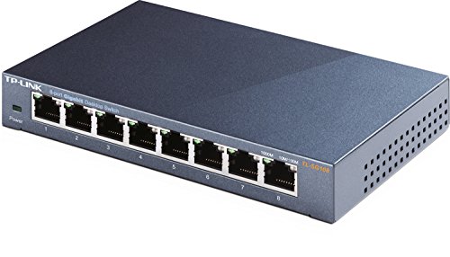 TP-Link TL-SG108 8-port Metal Gigabit Switch(10/100/1000M RJ45 ports, lüfterloses Passivkühlkonzept) - 4