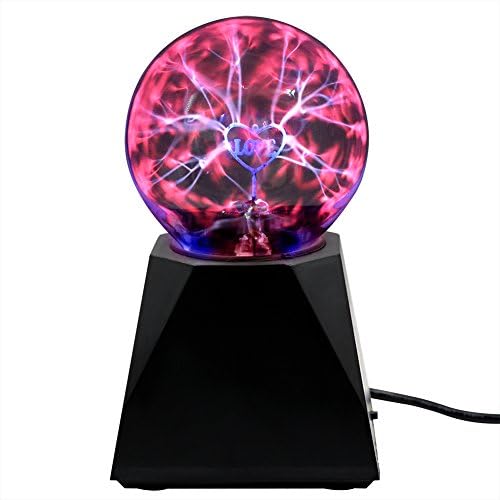 Plasma Ball 4-inch Lunaoo Plasma Globe Lamp Encourage Curiosity Scientific Learning - Plug In to Play - Decorative for Party Educational and Fun Birthday Gift for Kids on Your Holiday List …