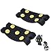 Produktbild welecom 1 Paar Schlupfschuh Greifer, Schnee Ice Klettern Rutschfeste Spikes Grips Schuhe Cover
