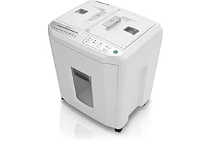 IDEAL Shredcat 8280 Cross Cut Auto-Feed niszczarka dokumentów, cięcie cząstek stałych / cięcie krzyżowe 4 x 10 mm (do 150 arkuszy, poziom bezpieczeństwa P-4, zgodność z DSGVO, niszczy również karty kredytowe, zszywki, płyty CD i DVD)