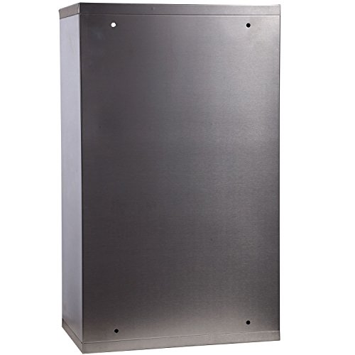 homcom 02-0329 Edelstahl Medizinschrank Arzneischrank Erste Hilfe Schrank mit Schloss 3 Fächer - 3