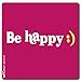 Produktbild 1art1 97572 Motivation - Be Happy : Poster-Sticker Tattoo Aufkleber 9 x 9 cm