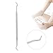 Anself Toenail Ingrowing Cleaner Double-ended File Podiatry Stainless Steel Nail Care Chiropody Tool