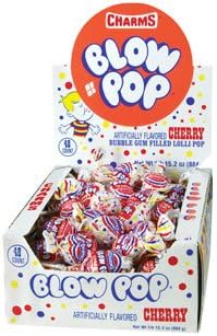 Charms Blow Pop Cherry– 1 Box (430.9 Gram)