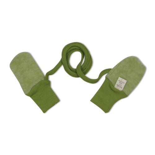 Cosilana Gloves / Mittens with Thumbs - - Light Green-Melange