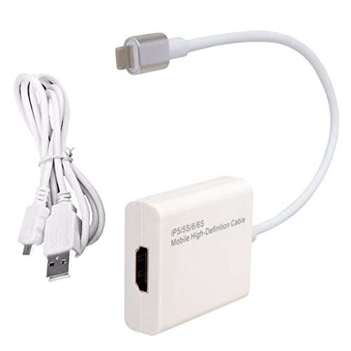 Gazechimp 1080P 8 Polig HDMI Cable Video Umwandler Adapter for iPad / iPhone5/ /6/ 6 s - 4