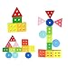 ACOOLTOY Wooden Geometric Stacker Shape Sorter Column Puzzle Building Block Set Early Learning for Kids (shape sorter toy)