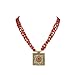 DCA Red & Gold Brass/Glass Women Necklace (4272) RS.205.00